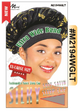 Ultra Wide Band Silky Sleep Cap - XX-Large - Black, Burgundy, & Gold Print - #M2194WBLK, #M2194WAST, #M2194WGLT