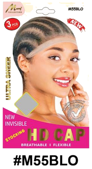 "Murry Collection Stocking HD Cap - New Invisible, Ultra Sheer, Breathable & Flexible in Beige (#M55BLO)"