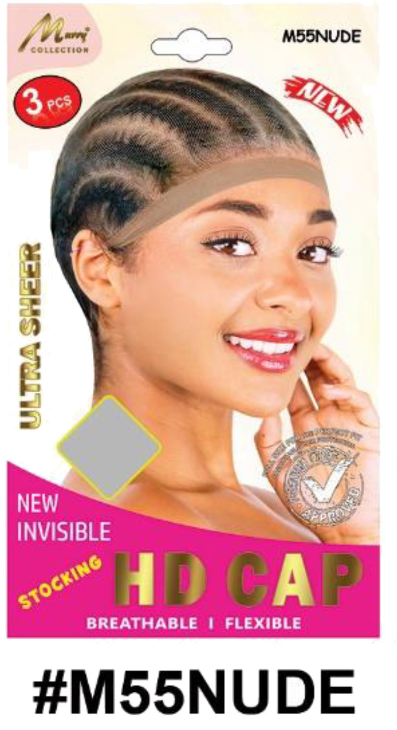 "Murry Collection Stocking HD Cap - New Invisible, Ultra Sheer, Breathable & Flexible in Beige (#M55BLO)"