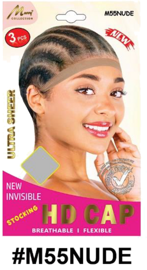 "Murry Collection Stocking HD Cap - New Invisible, Ultra Sheer, Breathable & Flexible in Beige (#M55BLO)"
