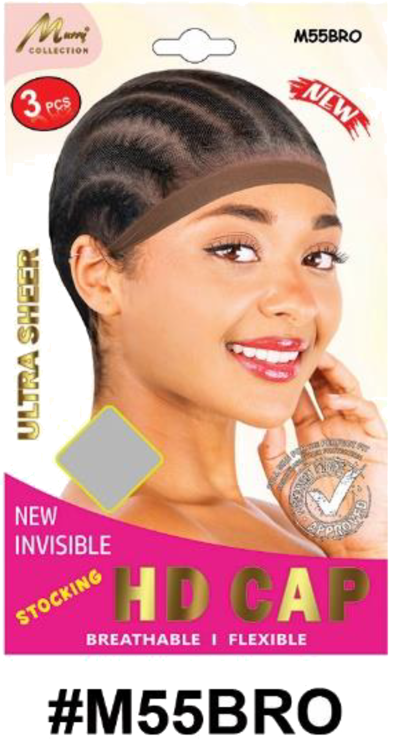 "Murry Collection Stocking HD Cap - New Invisible, Ultra Sheer, Breathable & Flexible in Beige (#M55BLO)"