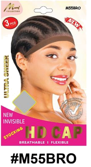 "Murry Collection Stocking HD Cap - New Invisible, Ultra Sheer, Breathable & Flexible in Beige (#M55BLO)"