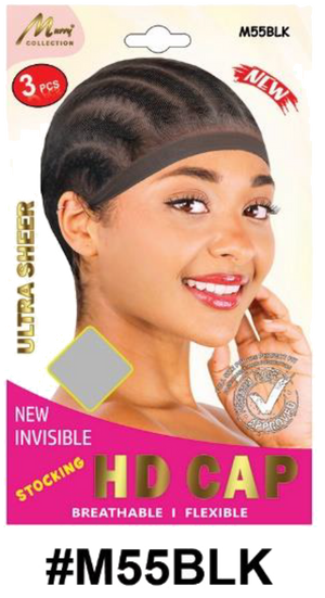 "Murry Collection Stocking HD Cap - New Invisible, Ultra Sheer, Breathable & Flexible in Beige (#M55BLO)"