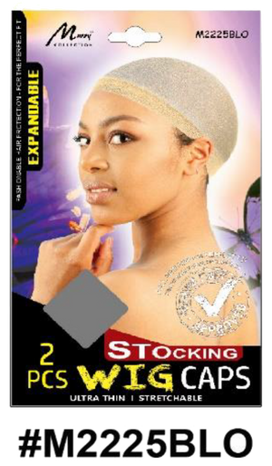 "Expandable Stocking Wig Cap in Blonde (#M2225BLO) for lightweight and breathable hair protection."