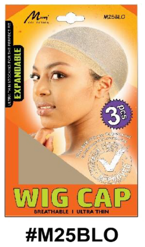 "Expandable Wig Cap - Blonde - 3 Pieces Pack - Perfect for Wig Styling and Comfort."
