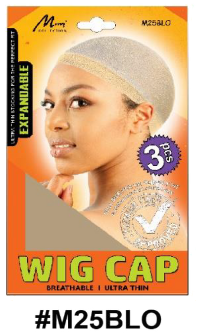 "Expandable Wig Cap - Blonde - 3 Pieces Pack - Perfect for Wig Styling and Comfort."