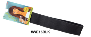 "Perfect Melt Elastic Band - Soft Band in Black (#WE15BLK) with Velcro fastening, gentle on the skin for a flawless wig installation."