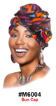 Stylish Bun Cap - Geometric Pattern (#M6004)
