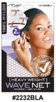 Heavy Weight Wave Net - Invisible - 100% Nylon - Black (#2232BLA)