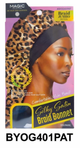 Silky Satin Braid Bonnet - Jumbo Size - Black & Pattern (#BYOG401BLA & #BYOG401PAT)