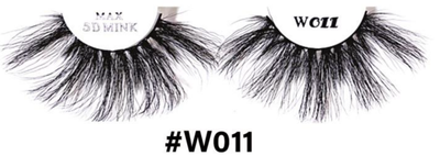 5D Silky Mink Lashes - W011, Long and Voluminous Lashes