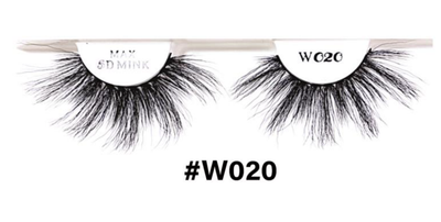 5D Silky Mink Lashes - W020, Elegant Feathered Volume for Every Occasion