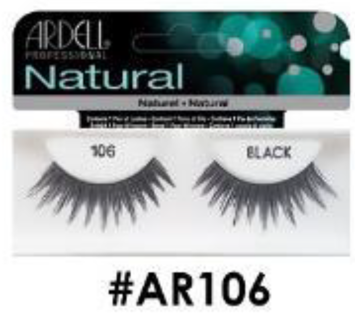 Ardell Natural False Lashes - #AR106 - Style 106 Black