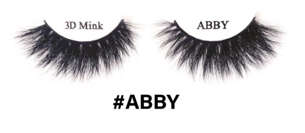 3D Mink Lashes - Abby Dramatic, Fluttery Lashes for Alluring Glamour