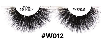 5D Silky Mink Lashes - W012 Dramatic Long and Fluffy Lashes for a Striking Look