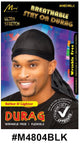 Breathable Stay On Durag - Black (M4804BLK) | Wrinkle-Free, Ultra Stretch