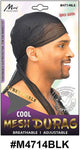 Cool Mesh Durag - Black (M4714BLK) | Breathable, Stretchable, Adjustable Fit