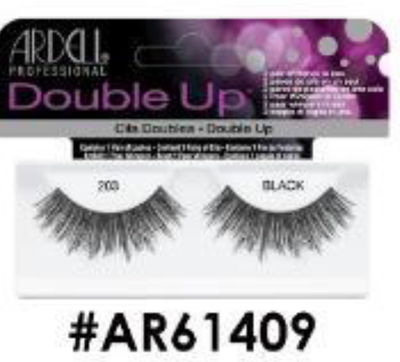 "Ardell Double Up False Lashes 200 Black (#AR61409) - Dramatic Volume for Glam Looks."