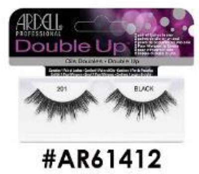 "Ardell Double Up False Lashes 201 Black (#AR61412) - Dramatic Volume with Double Layered Design."