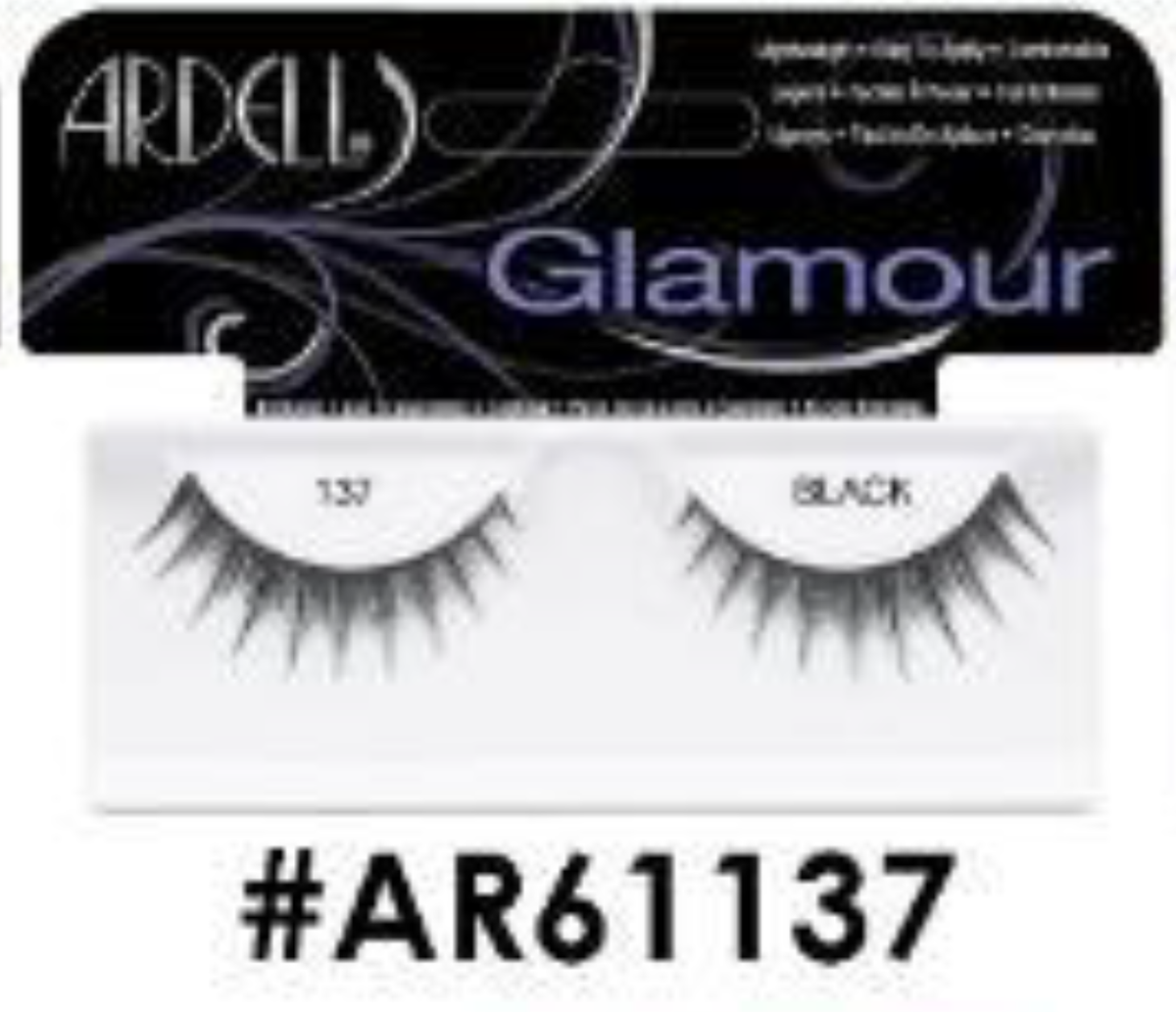 "Ardell Glamour False Lashes 137 Black (#AR61137) - Full and Dramatic."