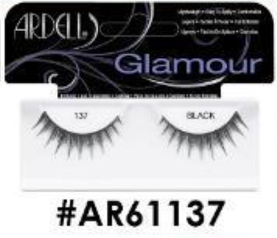 "Ardell Glamour False Lashes 137 Black (#AR61137) - Full and Dramatic."