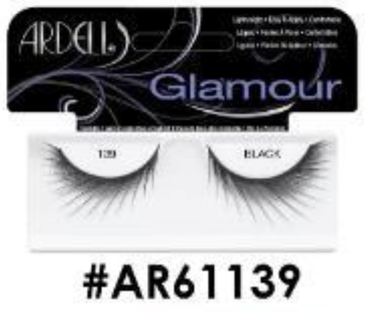 "Ardell Glamour False Lashes 139 Black (#AR61139) - Dramatic and Wispy."