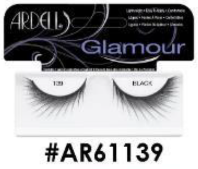"Ardell Glamour False Lashes 139 Black (#AR61139) - Dramatic and Wispy."