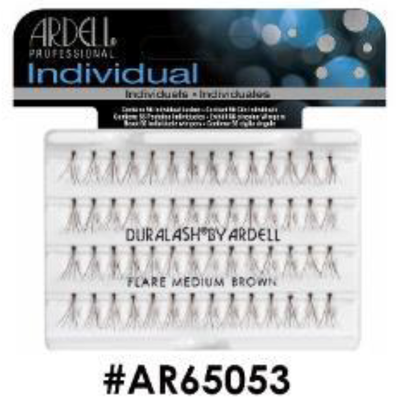 "Ardell Individual DuraLash Flare Medium Brown (#AR65053) - Natural and Versatile Lash Enhancement."