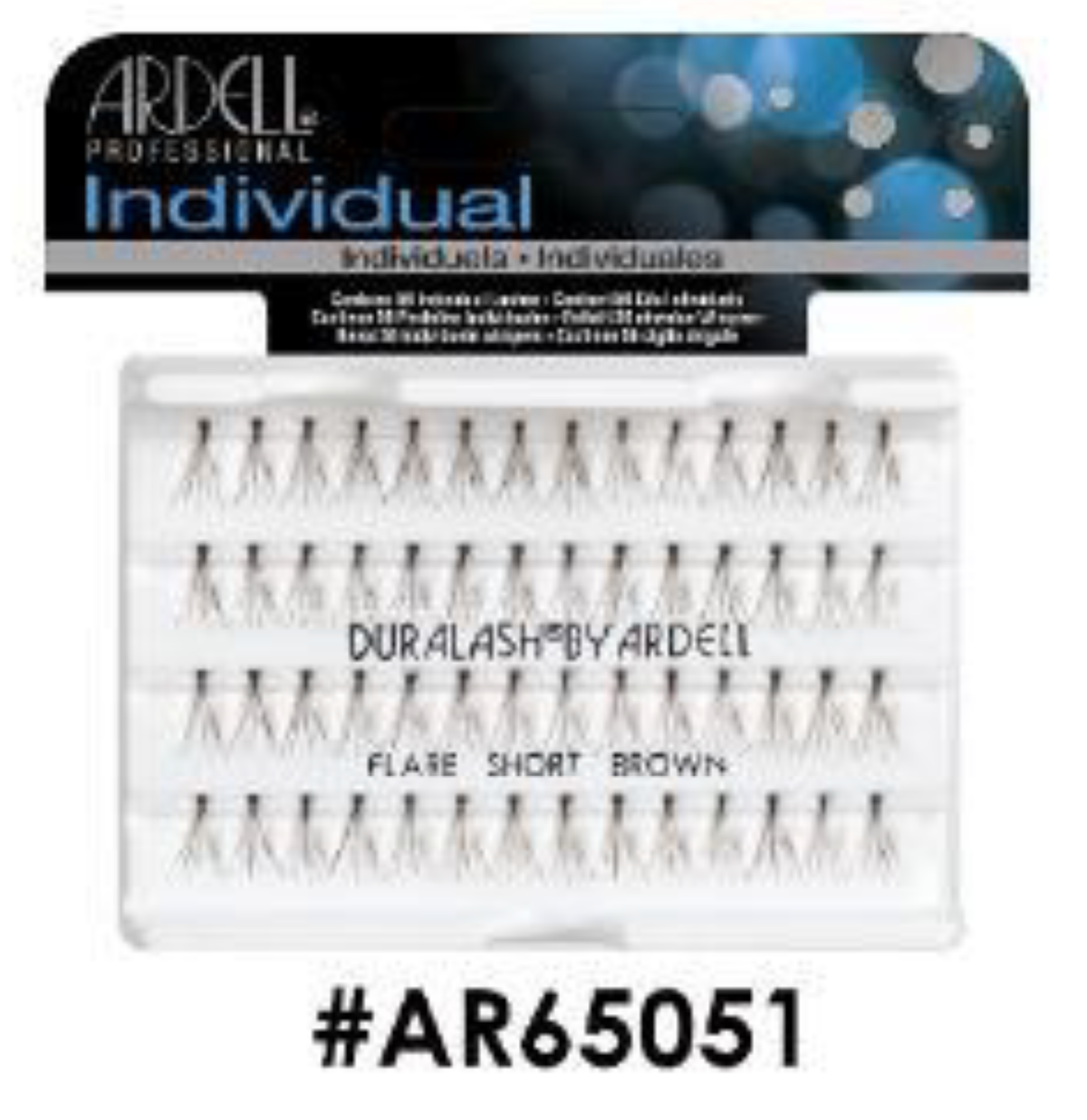 "Ardell Individual DuraLash Flare Short Brown (#AR65051) - Subtle and Natural Lash Enhancement."
