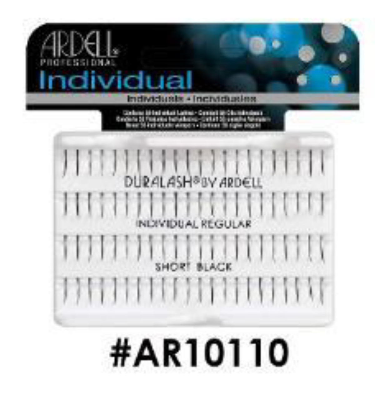 "Ardell Individual DuraLash Regular Short Black (#AR10110) - Subtle and Natural Look."