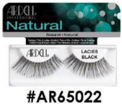 "Ardell Natural False Lashes Lacies Black (#AR65022) - Wispy and Layered."
