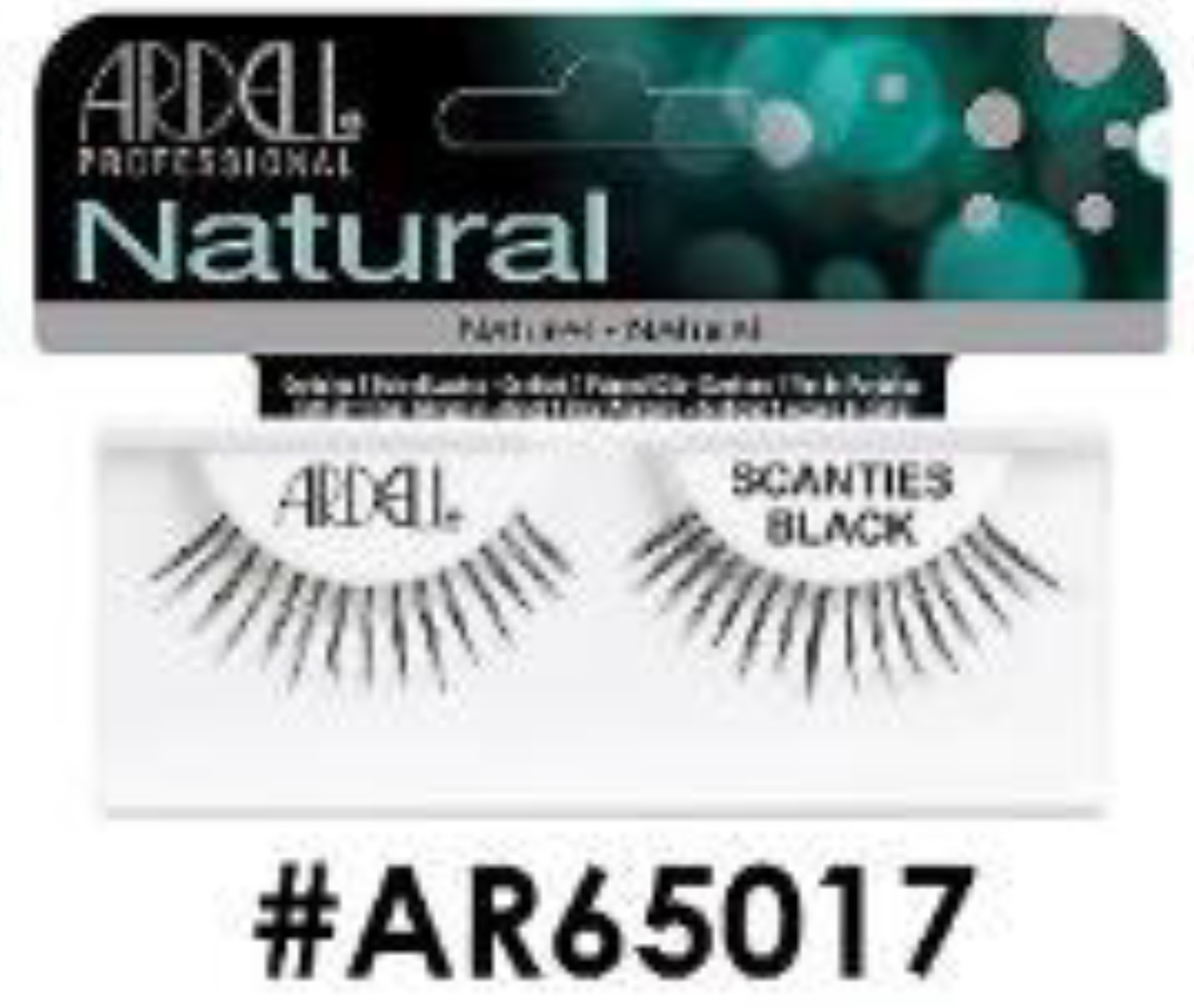 "Ardell Natural False Lashes Scanties Black (#AR65017) - Delicate and Natural Look."