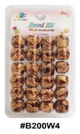 Bead Fit, Decorative Hair Beads, #B200W4, Brown Floral Swirl