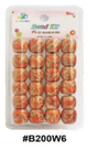 Bead Fit, Decorative Hair Beads, #B200W6, Orange Floral Swirl