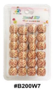 Bead Fit, Decorative Hair Beads, #B200W7, Beige Swirl Pattern
