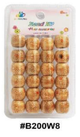Bead Fit, Decorative Hair Beads, #B200W8, Beige Woven Pattern