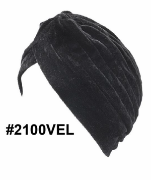 "Black Velvet Soft Spandex Cap (#2100VEL) - Luxurious and Soft."