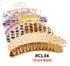 CL54, Mosaic Pattern Hair Claw Clips, 12 Pcs