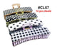CL57, Assorted Pattern Hair Claw Clips, 12 Pcs