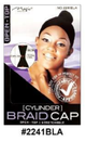 Cylinder Braid Cap - Open Top - Black - #2241BLA
