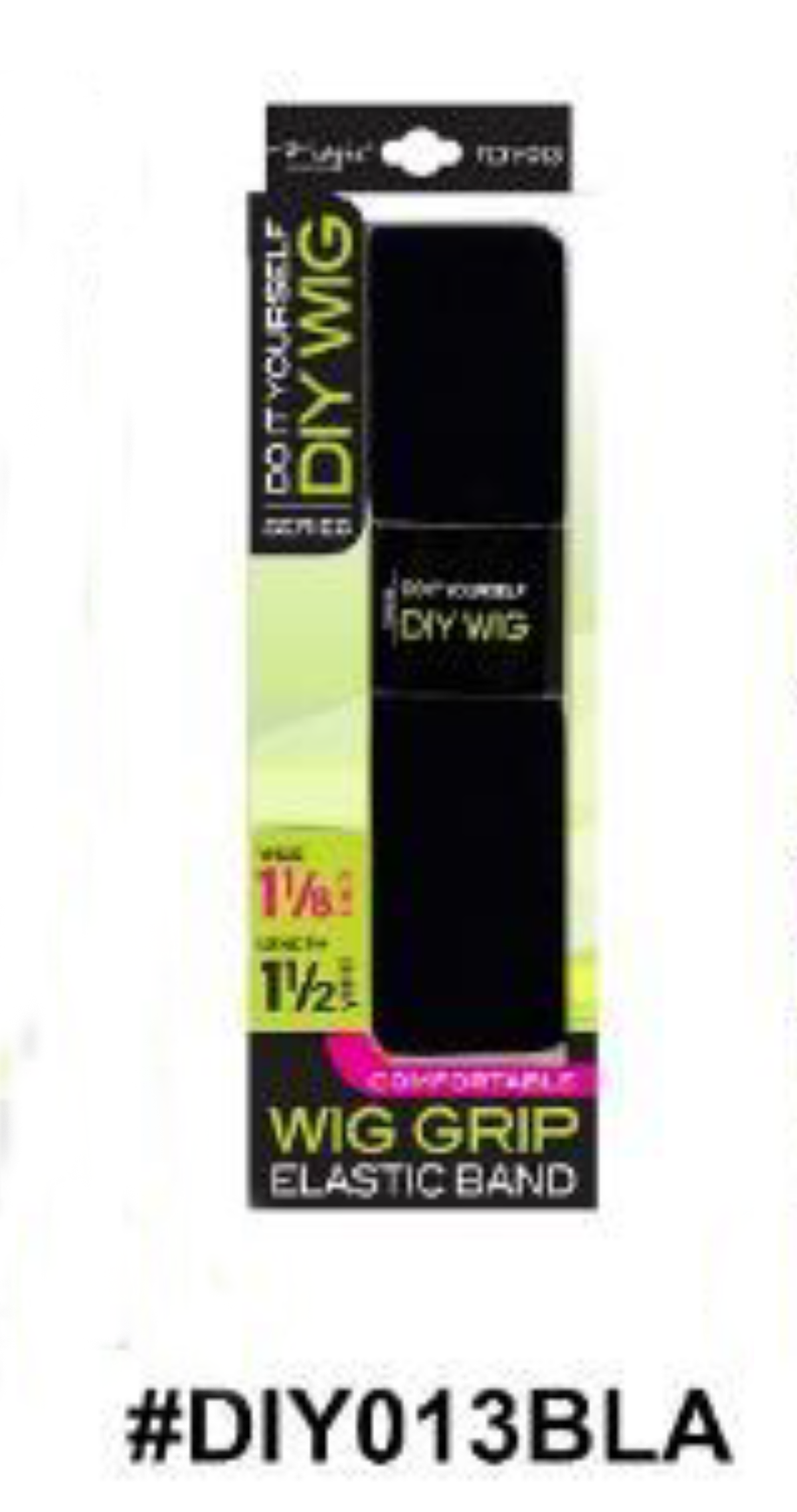 "DIY Wig Grip Elastic Band in Black - Wide Size for Secure Wig Fit (#DIY013BLA)."