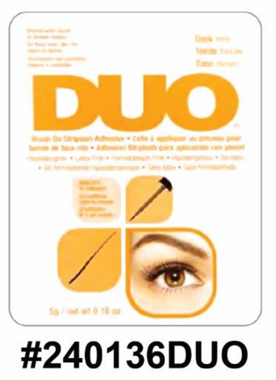 DUO Brush-On Striplash Adhesive - Dark Tone, Precision Lash Glue
