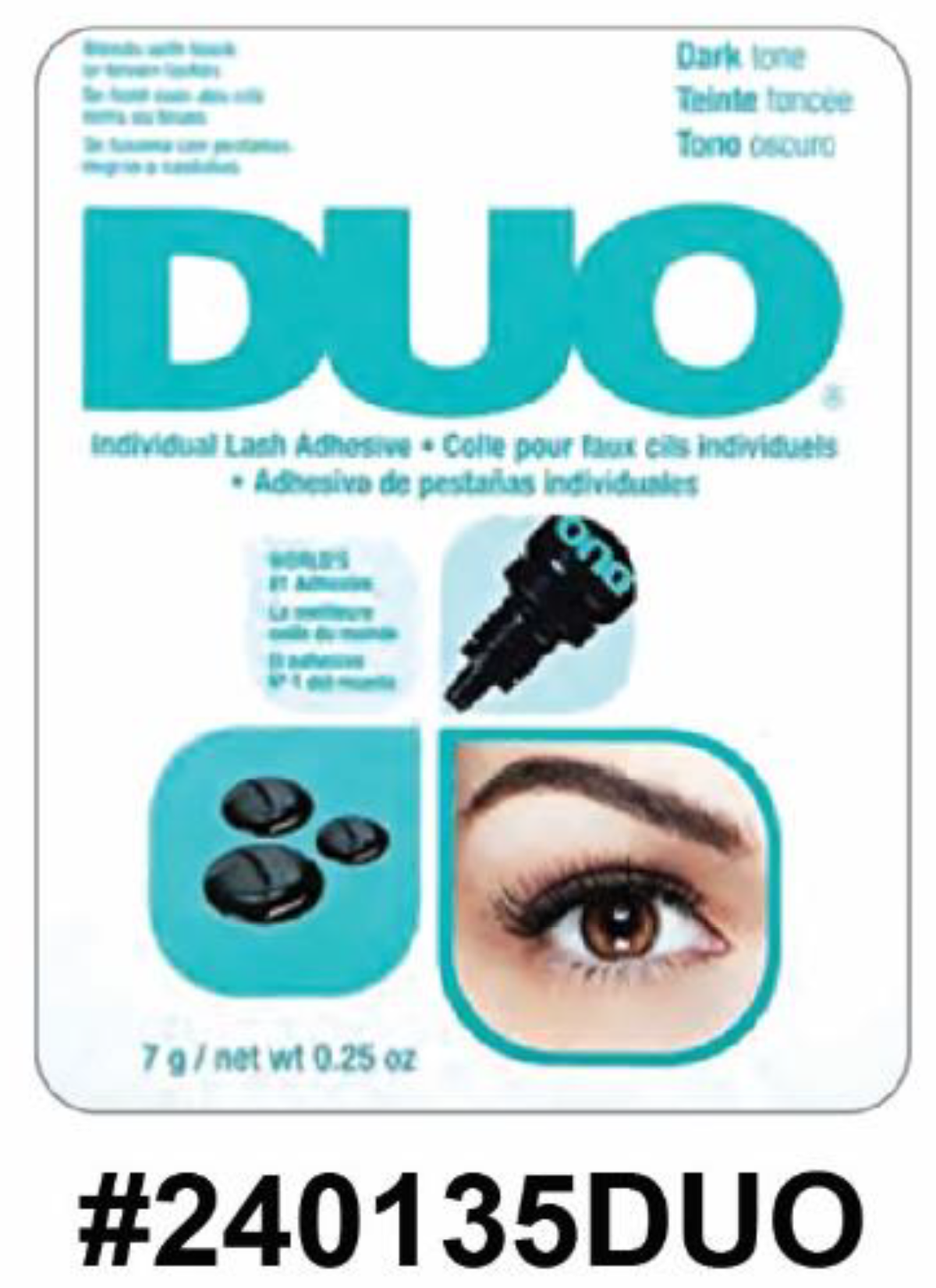 DUO Individual Lash Adhesive - Dark Tone for Seamless Lash Application