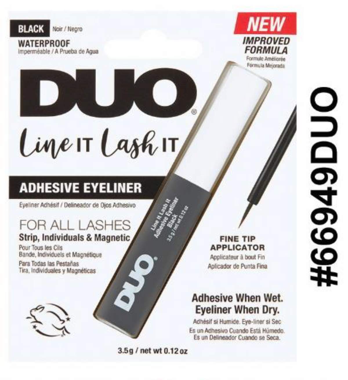 DUO Line It Lash It Adhesive Eyeliner - Black Waterproof Formula