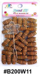 D&Y Bead Kit, Rustic Barrel Hair Beads with Zigzag Pattern, #B200W11