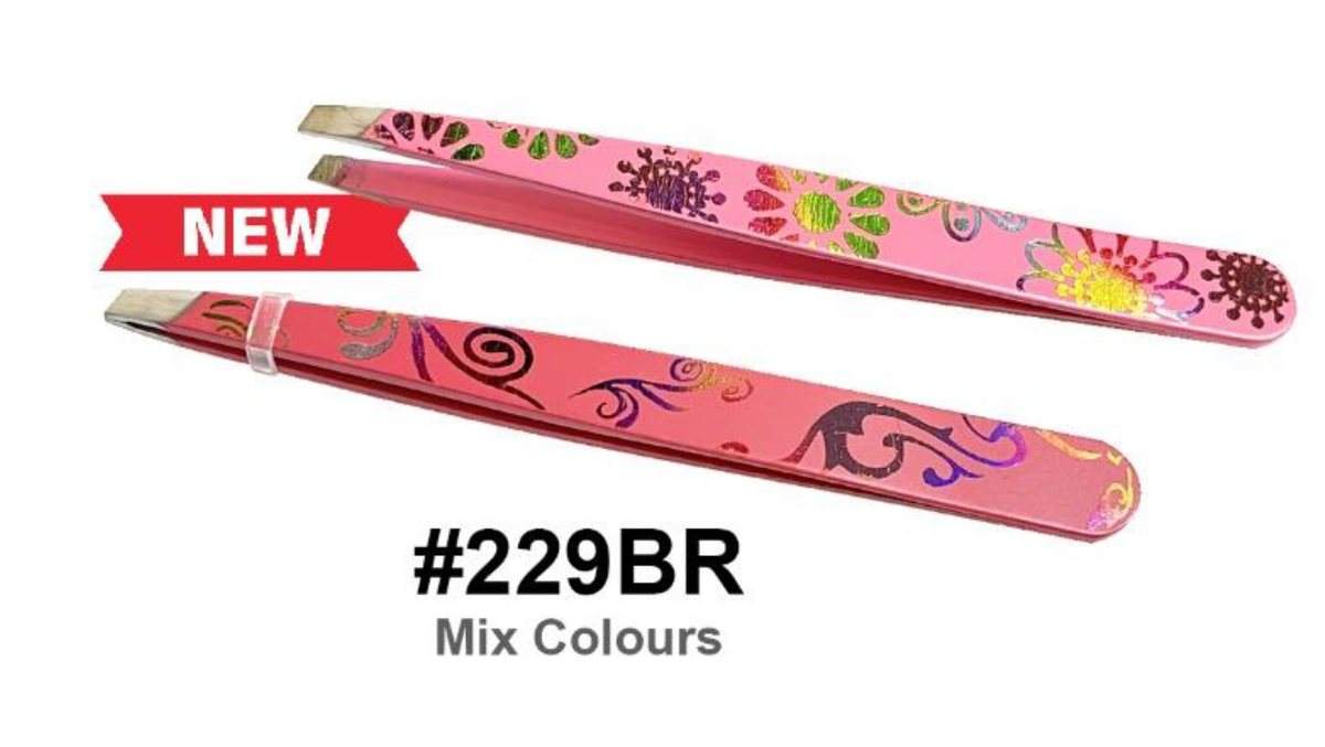 "Floral Decorative Tweezers, #229BR - Stainless Steel Precision Tool".