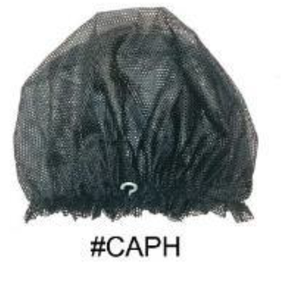 "Hair Net Cap in Black (#CAPH) - Lightweight and Durable Mesh Cap for Hair Security."