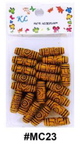 KL Hair Accessory, Wooden Carved Beads, #MC23