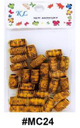 KL Hair Accessory, Wooden Hair Beads with Carved Tribal Patterns, #MC24