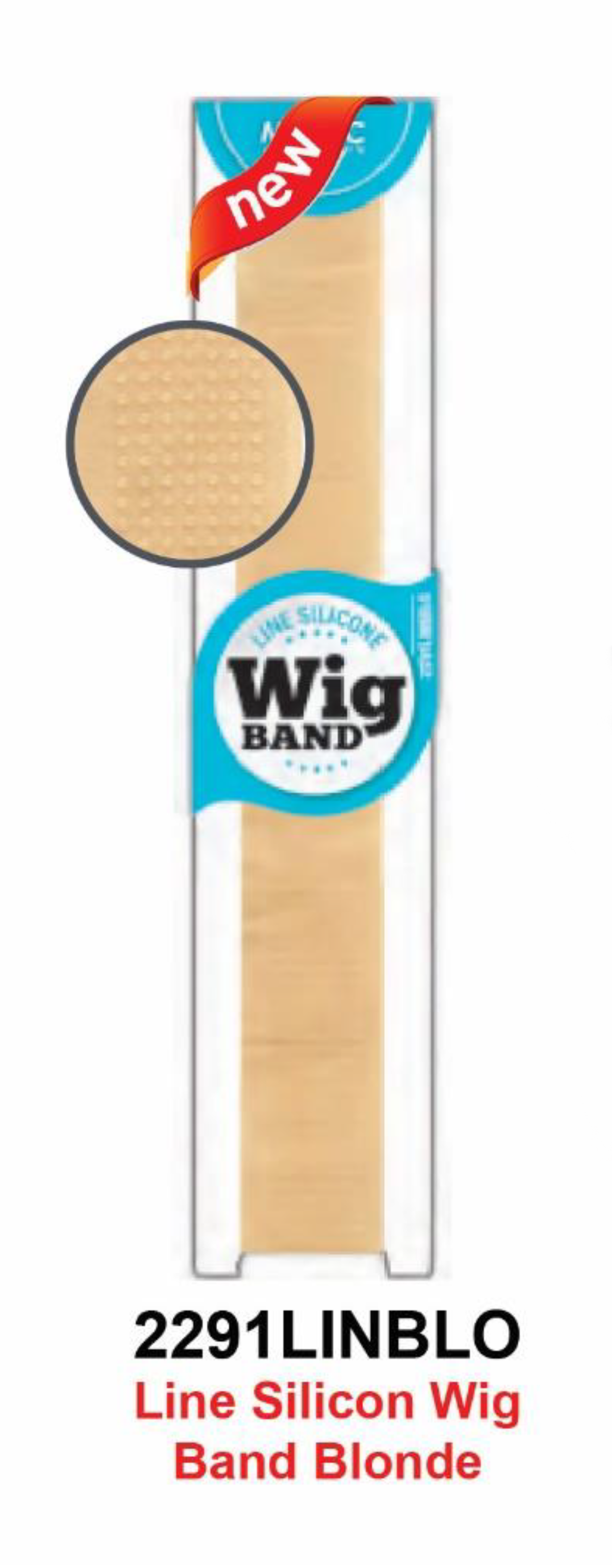 "Line Silicone Wig Band - Black (#2291LIN) - Anti-Slip Secure Fit for Comfortable Wig Styling."
